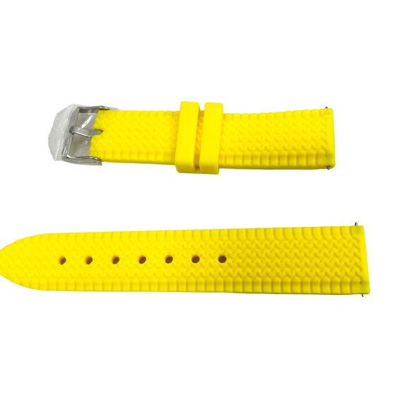 Two MOKO BL GJ Silicone Watch Strap Bands for Samsung Gear S3 Gray & Yellow  New - Picture 2 of 9